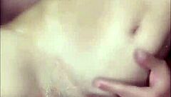 skinny brazilian akira sanches fucks wildly in bathroom