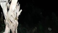 i catch her pissing outside then watch pussy squirting orgasm closeup