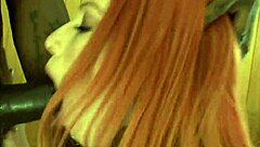 redhead slut takes bbc ass to mouth in rough anal