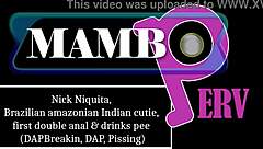 Brazilian Indian Cutie Nick Niquita Takes Double Anal DAP