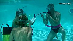 cruz makes the pool super messy