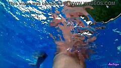 Blissful Blonde Pool Sex In Warm Waters