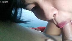 Neighbor Girl Sucks Cock Swallows Cum