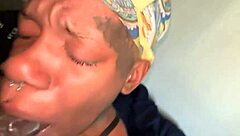 Big Black Cock Slaps Her Face