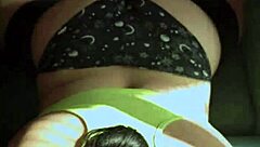 chubby latina bbw couple bends for doggystyle pounding