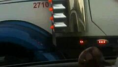 aussiefox teases truckers with her big aussie tits