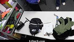 sweet teen caught stealing gets punished by jack hard