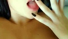 Brunette Fingers Her Dripping Wet Pussy to Orgasm