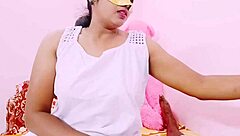 Cute Indian bhabi's tight pussy stretched in hardcore session full of dirty Telugu talk.