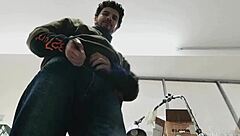 watch me sneak jerking my skinny cock for monster cumshot