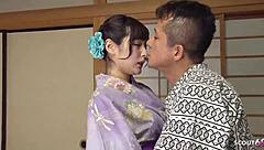 hey, petite geisha mihono rides client for deep uncensored pussy creampie