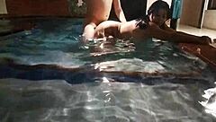 i banged my buddy's mature wife by the pool homemade