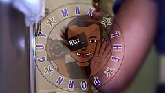 ella's sloppy interracial blowjob on big black monster cock behind the scenes