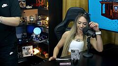 bianca demarchi teases ruan biting his ear and neck showing off her hot body silhouette