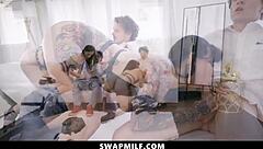 horny milfs swap guys take virginities orgy