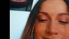 tattooed babe loses it all wild and crazy 😜🔥💦