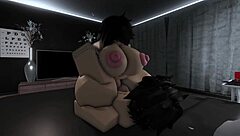 Fucking my Roblox friend Tomoko hard with deepthroat cowgirl and massive cumshots inside.