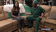 dr tampa gives aria nicole her first gyno exam