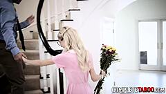 petite blonde teen, suck this big cock for facial?