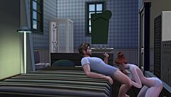 young babe drops to knees for dirty blowjob with older daddy figure