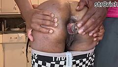 Raw Ebony Teen Ass Pounded After Buttplug Pulled