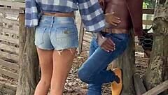 bbc pounds hotwife boss hard on the farm