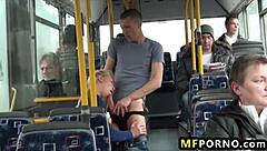 Blonde Babe Lindsey Olsen Fucked Hard on Crowded Public Bus