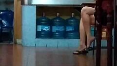 chinese milf slut nearly naked 😈🍑