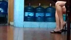 chinese milf slut nearly naked 😈🍑