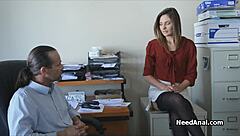 boss shove that cock in my teen ass deeper!