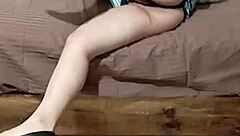 hayami in schoolgirl lingerie masturbates wildly on bed solo update