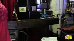 Lesbian babe fingers hairy pussy to toilet orgasm bliss!