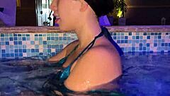 Katty Blake Exhibicionistas Public Spa Cowgirl Fuck