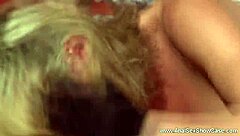 Blonde Hotel MILF Bent Over for Anal Creampie Gaping