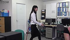 Femdom skirts dominate in academy play