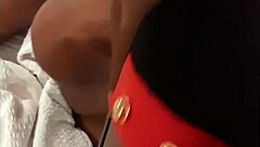 Milf spits on black cock outdoors