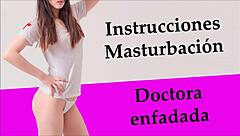 angry spanish nurse doctor joi makes patient slave orgasm