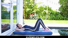 Lexi Luna's yoga workout turns into intense milf action