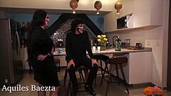 Threesome with big ass Latinas filled with hot Mexican cum