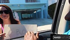 miami car wash turns into nina's sloppy blowjobs