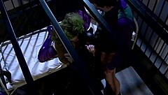 Katwoman Jennifer Dark Fucks Prison Cage In Lingerie 3way