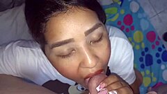 brunette colombian blows neighbor after boring life