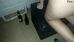 threesome no condoms ends in accidental massive cumshot on karina