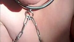 Chienne Marie Bound Chained Spanked in Forest for Outdoor Humiliation