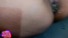 Nicoly Mattos' dripping anal creampie tease