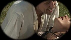 Farm girl anal cowgirl rides huge cock outdoor