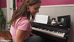 maya rue spreads legs for hard cowgirl pounding