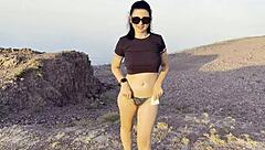 public pissing in nature car travel pov compilation