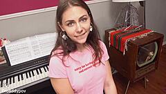 maya rue spreads legs for hard cowgirl pounding