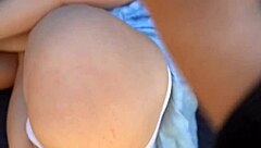 tied fat girl fucked hard in car with toys